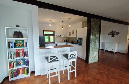 Zlocieniec House | Comfortable vacation home with lots of privacy and private access to a huge lake