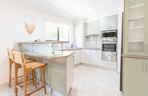 Coolum Beach House | Coolum Family Hideaway with Pool, Sauna + Ice bath