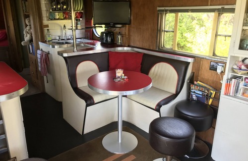 West Buckland House | Cosy vintage American caravan