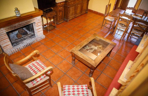 Horcajuelo de la Sierra Ski Chalet | Cottage with wooden ceilings and beams Dormer bedroom and French Fireplace in the Salon