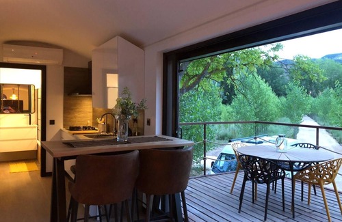 Casas Altas House | Country House 'Vagón Orient Express' with Mountain View, Private Garden and Air Conditioning