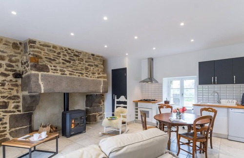 Bourguenolles Cottage | Countryside Retreat Near Granville & Mont St-Michel with Garden, Fireplace & Parking