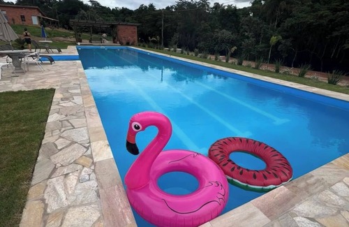 Engenheiro Coelho House | Cozy 1-bedroom chácara in charming Engenheiro Coelho with AC, fitness room, WiFi