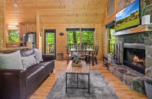 Wears Valley Cabin | Cozy 2BD Cabin w/HOT TUB! Pool Table + Near TOWN!