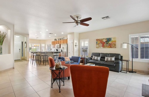 Coldwater Springs House | Cozy 3 bedroom home with private heated pool on a golf course with mountain view