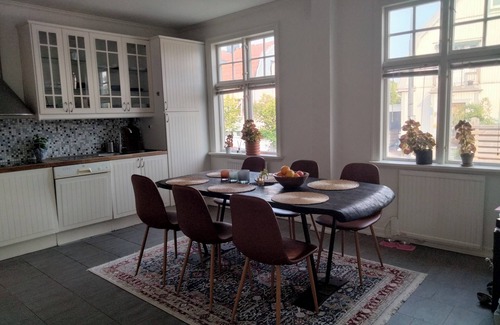 Halmstad Apartment | Cozy accommodation 600 meters from the center of Halmstad. View towards the water.