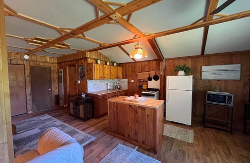 Frankfort Cabin | Cozy Cabin 5 minutes from beach and downtown!