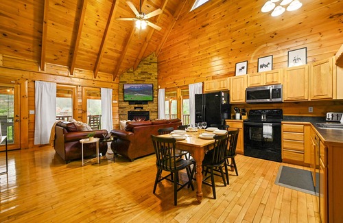 Sevierville Cabin | Cozy Cabin: Hot Tub, Game Loft & Pet Friendly!
