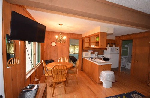 Glen Arbor House | Cozy cabin in Glen Arbor w/Crystal River frontage. WIFI, Fire pit, Dog ok