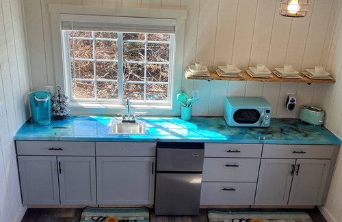 Great Cacapon Cottage | COZY CABIN. One room cabin with loft. Great sunsets & river view before Spring!