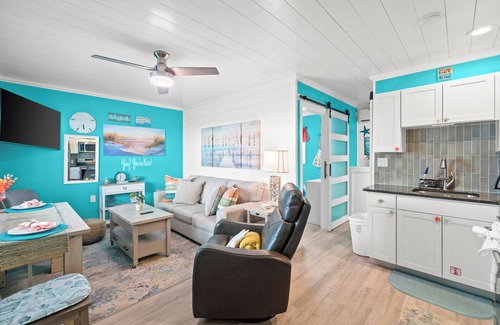 Silver Sands Beach Condo | Cozy condo, 1st floor, Beachside, just 28 steps to the sand in PCB, pool!