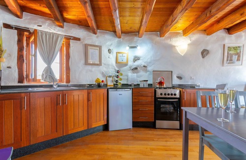 Haria Cottage | Cozy Eco Garden Cottage, 300mt Sand Beach, Pool, Exotic Garden with Sea Views