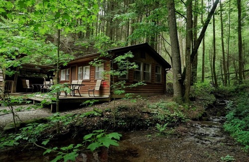 Ellijay Cabin | Cozy KOI COVE with AC and WiFi at magical Mulberry Gap!
