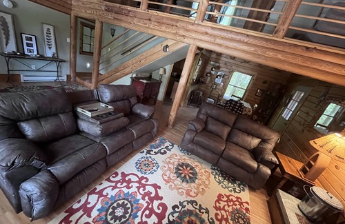 Spruce Pine Cabin | Cozy Mountain Cabin with pond one mile from the Blue Ridge Parkway