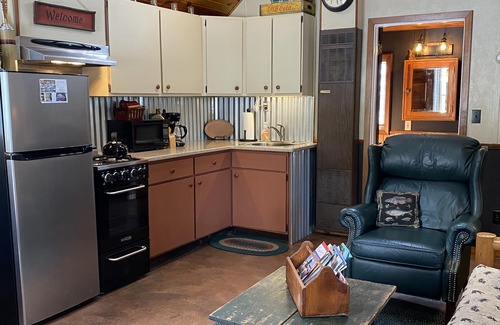 Lake Wissota Cabin | Cozy one bedroom Hideaway Resort cabin #6