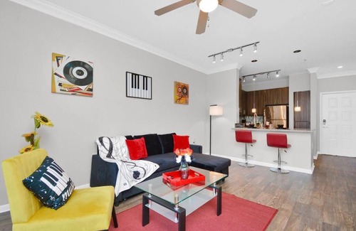 South Central Houston Apartment | Cozy/ Relaxing 1 Bedroom APT @Medical Center/ NRG - Free Garage Parking