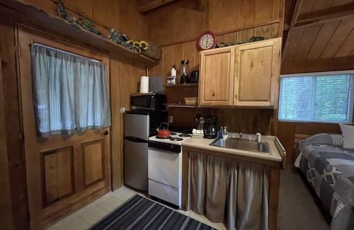 Victor Cabin | Cozy Romantic Cabin with Hot Tub on Screened Porch