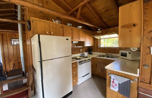 Millersburg Cabin | Cozy rustic cabin perched above Ocqueoc Lake