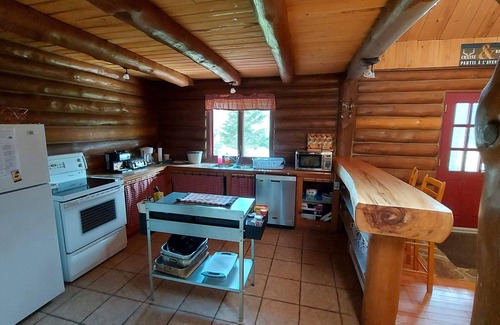 Saint-Michel-des-Saints House | Cozy wood cabin with Spa, 5 mn from snowmobile trails & beaches - 8 pers