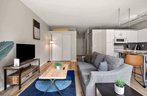 Mill District Apartment | CozySuites Mill District with pool, gym #13