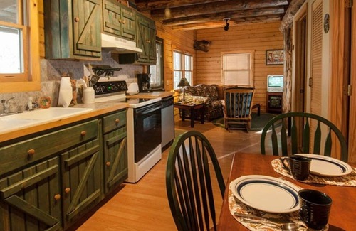 Bryson City Cabin | Creekside Family Getaway! Can't get any closer to the water than this!
