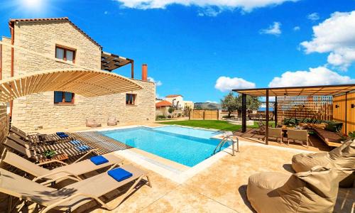 Kavallos Villa | Cretan Sunrise Villa Heated Pool