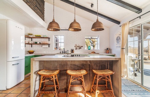 Pioneertown House | Curated Wild West Cabin w Private Saloon, Hot tub/Pool, Downtown Pioneertown!