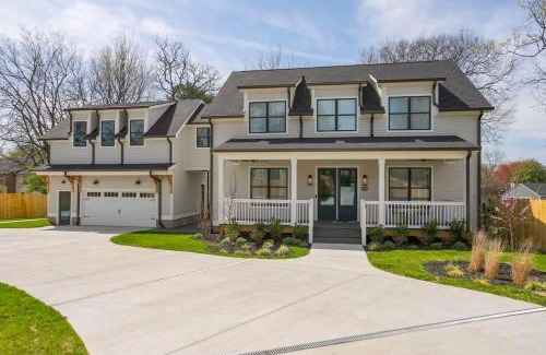 Donelson Hills House | Custom Home Office Suite Game Room & Fire pit