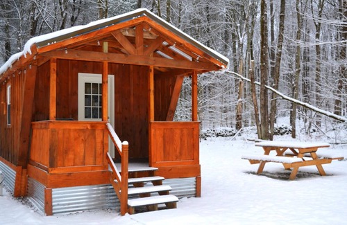Durhamville Cabin | Deja Yu- Off Grid Forest Glamping Getaway - 1 Bedroom Cabin & detached Bathroom
