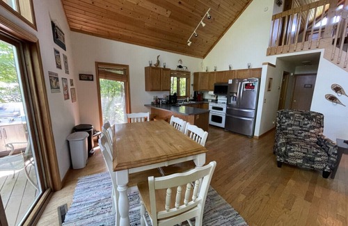 Leland Ski Chalet | Dells area pet-friendly lake house w/HOT TUB! (and boat avail.)