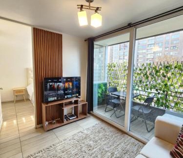 Downtown Santiago Apartment | Departamento Climatizado Parque Almagro