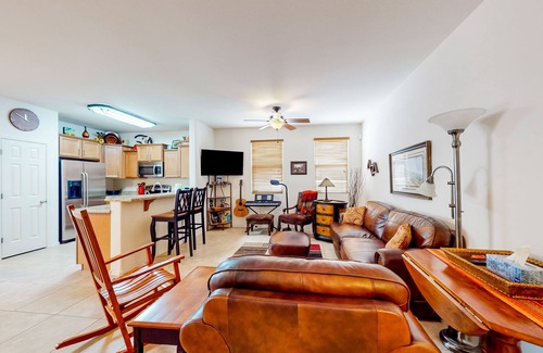 San Tan Valley House | Desert retreat with enclosed yard, instruments, alfresco dining, grill, & W/D