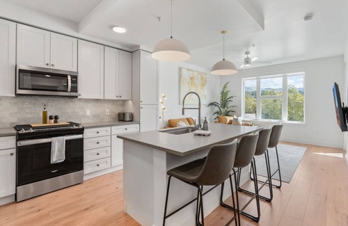 Downtown Salt Lake City Apartment | Designer 1BR with Pool and Htub