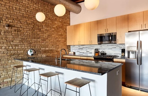 West Loop Apartment | Designer 3BR Luxury Penthouse in Heart of Fulton Market | Featured In Architectu