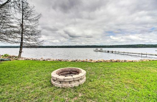 Motley House | Dock and Fire Pit Shamineau Lake Retreat!