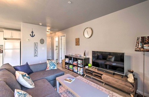 Ocean Shores House | Dock, Water Views: Dog-Friendly Ocean Shores Home!