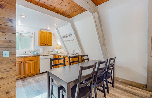 Marmot Cabin | Dog-friendly A-frame near the river with game room, firepit, wood stove, & grill