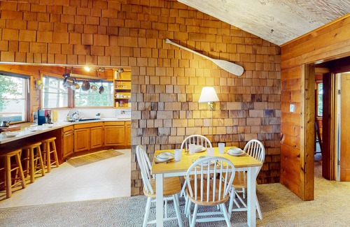Camano Island House | Dog-friendly cabin with firepit, board games, & water views