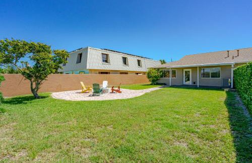New Smyrna Beach House | Dog Friendly Home wPrivate Fenced Yard, Garage & Fire Pit! STEPS to the Beach!