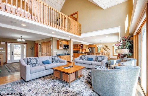 McHenry House | Dog Friendly Lakefront Home w/Dock & Hot Tub