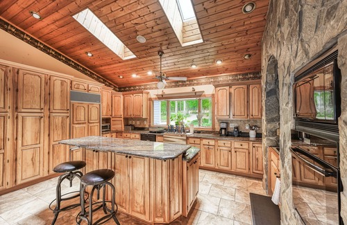 Bumpass House | Dog-friendly lakefront home with dock, pool table, fireplace, grill, two kayaks