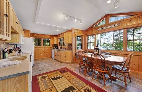 Manitowish Waters House | Dog-Friendly, Lakefront Home w/Private Dock, Firepit, Sauna, & Free WiFi