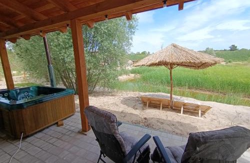 gmina Raczki House | Domek Loft z Balią Jacuzzi i sauną na wyłączność Dowspuda