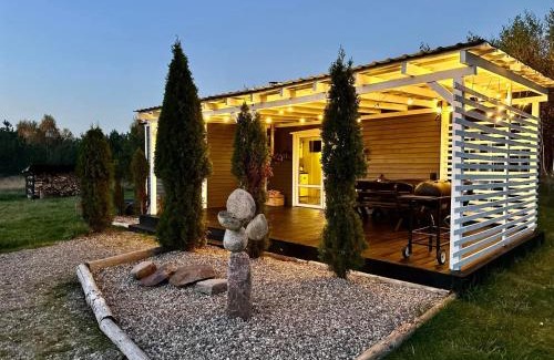 gmina Stezyca House | Domek uroczy i wilcza chatka,klimat górski na Kaszubach,balia,sauna,ognisko