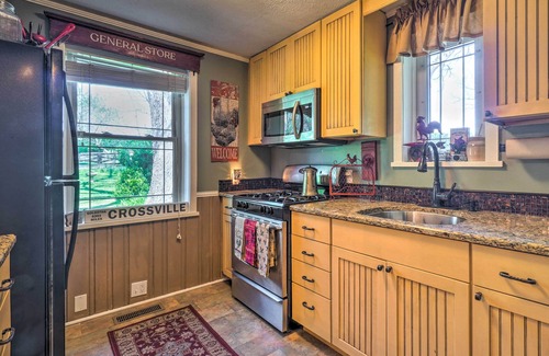 Crossville House | Dreamy Homestead Escape: Patio, Ranch On-Site