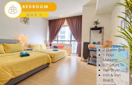Sungai Buloh Apartment | DSara Comfy Homestay, 1-6 Pax - DS3