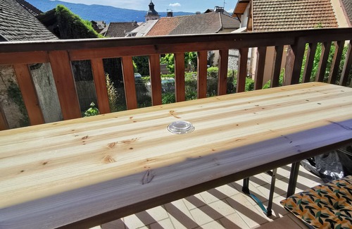 Menthon-Saint-Bernard Apartment | Duplex apartment in village house close to shops, transport and lake