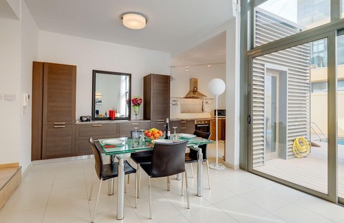 Paceville Apartment | Duplex Luxury Apartment in Portomaso With Pool