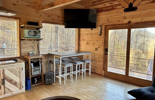 Mohawk Cabin | East Tennessee’s first TREEHOUSE! Come stay high in the trees.
