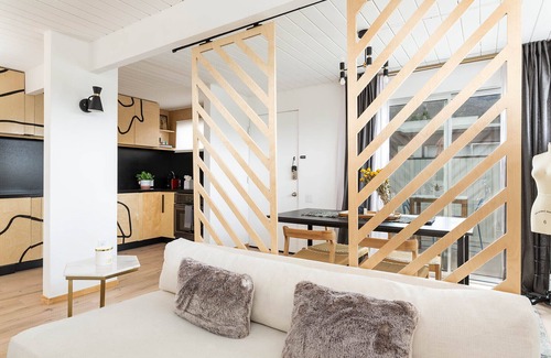 Twin Palms Condo | Eclectic updated condo in Mid-Century complex